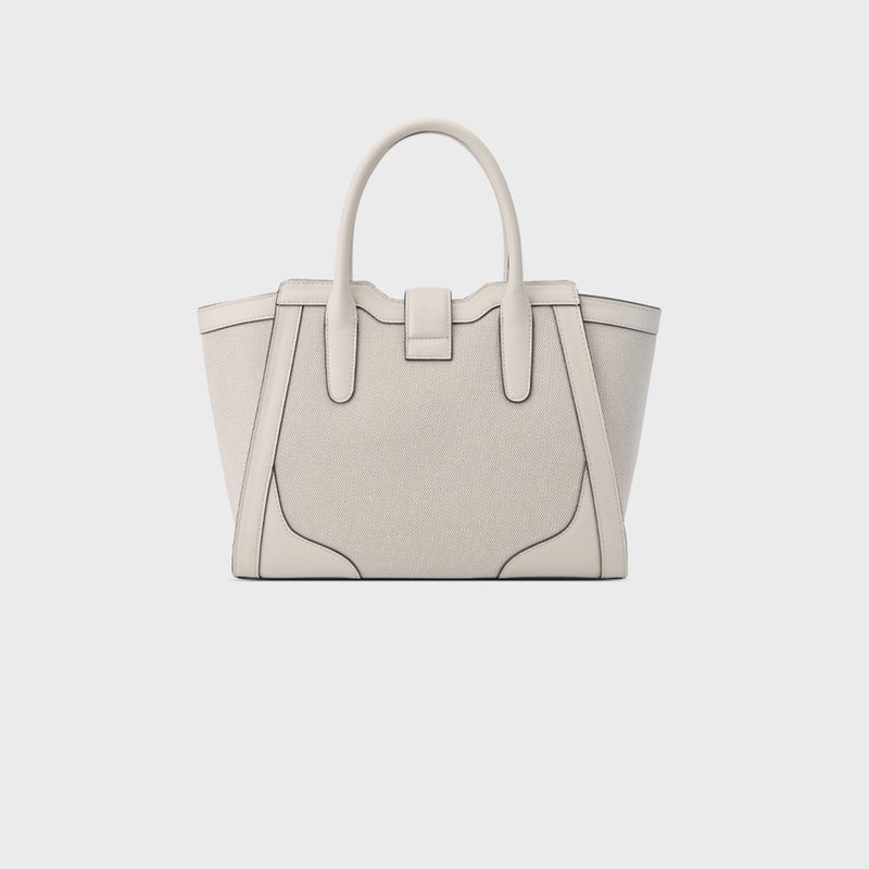 NINE WEST Textured Satchel Bag in Cream for Women - Image 2